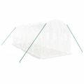 vidaXL Fóliovník s oceľovým rámom biely 12 m² 6x2x2 m