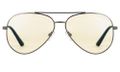 GUNNAR kancelářske/herní brýle MAVERICK GUNMETAL * jantárová skla * BLF 65 *  NATURAL focus Brýle, herní, tmave šedé obroucky, jantarová skla