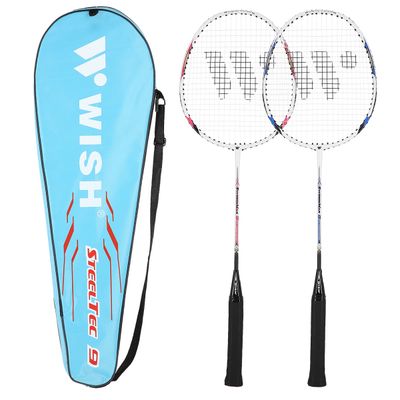Súprava bedmintonových rakiet WISH Steeltech 9K