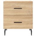 vidaXL Nočný stolík dub sonoma 40x35x47,5 cm kompozitné drevo