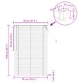 vidaXL Žalúzia Tmavohnedá s Vzorom 150 x 70 cm 25 mm PVC