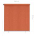 vidaXL Vonkajšia zatemňovacia roleta 140x140 cm oranžová