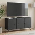 vidaXL TV skrinka Čierna 99 x 34,5 x 50 cm Kompozitné drevo