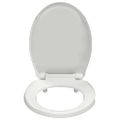 vidaXL WC sedadlo, pomalé sklápanie, biele, oválne