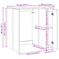 vidaXL Kabinet na práčku Dymová dub 87 x 60 x 89 cm Kompozitné drevo