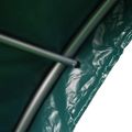 vidaXL Prístrešok pre dobytok PVC 3,7x3,7 m zelený