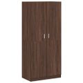 vidaXL Šatník dymový dub 90x52x200 cm spracované drevo
