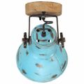 vidaXL Nástenná lampa 25 W šmuhovaná modrá 11,5x11,5x25 cm E27