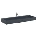 vidaXL Umývadlo minerálny/mramorový odliatok 120x46x11cm antracitové