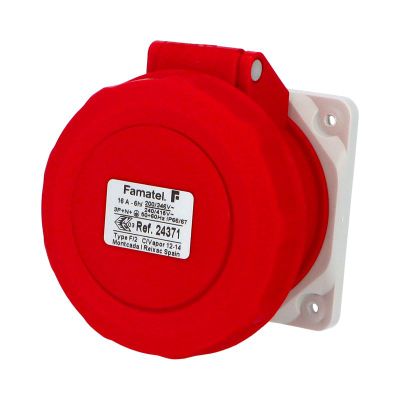 Zásuvka vstavaná 24371 IP67/400V/16A/5P 6h, priama - SpeedPRO