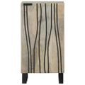 vidaXL Servírovací Stôl Biela 40 x 33 x 75 cm mangový masív