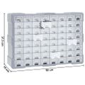 vidaXL Organizér so 64 zásuvkami 52x16x37,5 cm