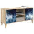 vidaXL TV skrinka RAALTE 102 x 33 x 50 cm Sonoma Kompozitné drevo