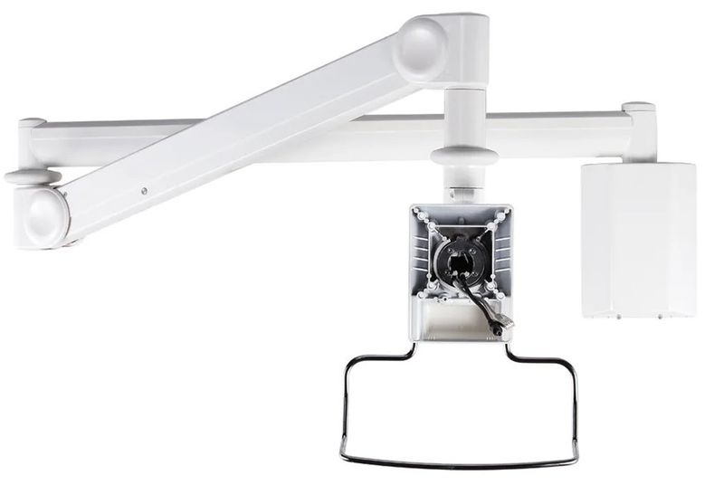 Neomounts  FPMA-HAW100 / Medical Flat Screen Wall Mount (162 cm long/170 cm high) / White Držák, VESA, nástenný, pro obrazovky, úhloprícka 10"-24", 3 otocné body, náklon 55°, otácení 370°, nosnost 6kg, hliník, bílý