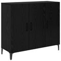 vidaXL Servírovacia skriňa Čierny dub 34 x 90 x 80 cm Kompozitné drevo