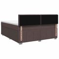 vidaXL Posteľ boxspring s matracom Tmavohnedá 140 x 190 cm Látka