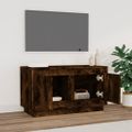 vidaXL TV skrinka dymový dub 80x35x45 cm spracované drevo