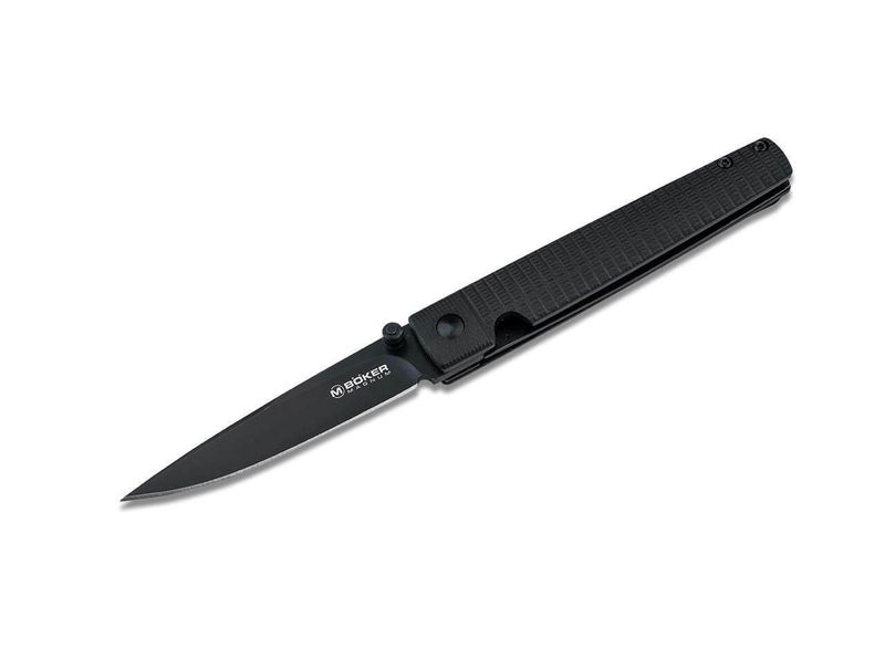 Magnum 01RY004 Stereo vreckový nôž 8 cm, celočierna, G10