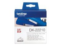 Čierna na bielej - Rolka (2,9 cm x 30,5 m) nálepky - pre Brother QL-1050, QL-500, QL-550, QL-560, QL-570, QL-650, QL-710, QL-720, QL-820