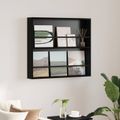 vidaXL Regál na časopisy Čierny dub 80 x 12 x 70 cm Kompozitné drevo