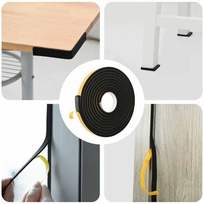 vidaXL Samolepiaca penová páska 20 pcs Čierna 20mm x 5m CR Pena