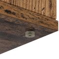 vidaXL Rám krbu Staré drevo 100 x 20 x 100 cm Kompozitné drevo