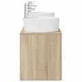 vidaXL Set kabinetov do kúpeľne 3 ks Dub sonoma 62,5 x 44,5 x 50 cm