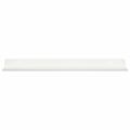 vidaXL Závesná polica 4 ks Biely 40 x 8,5 x 2,5 cm Oceľ