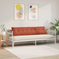 vidaXL Poduška na chrbát Červenooranžová 200 x 50 cm Kordúrová tkanina