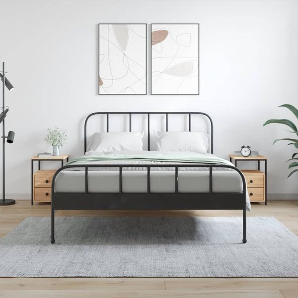 vidaXL Nočné stolíky 2 ks dub sonoma 34x35,5x50 cm kompozitné drevo