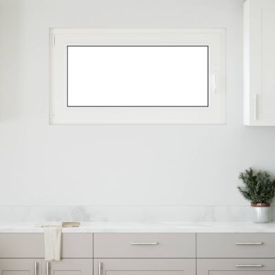 vidaXL Podkrovné okno RISOR 110 x 50 cm PVC a sklo Biela