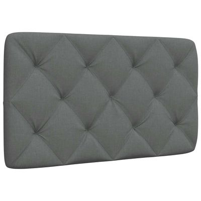 vidaXL Vankúš na čelo postele tmavosivý 90 cm látka