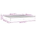 vidaXL Posteľ bez matraca zelená 200x200 cm látka