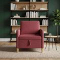 vidaXL Sofa s úložným priestorom Víno červené 72 x 78 x 87 cm