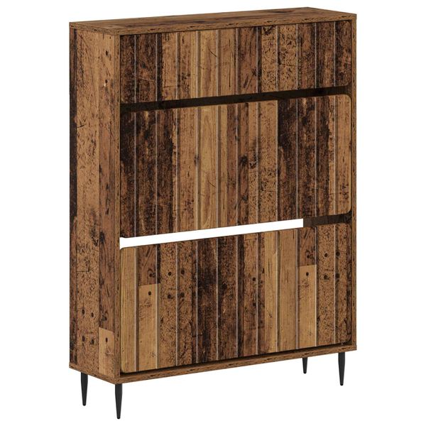 vidaXL Skriňa na topánky ZWOLLE 78 x 24 x 103 cm Kompozitné drevo
