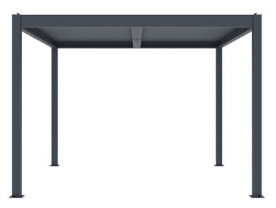 Bioklimatická pergola G21 Austin 3x3 m, antracitová hliníková
