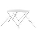 vidaXL Strieška Bimini s 3 oblúkmi, biela 183x196x137 cm