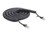 Delock - Sieťový kábel - RJ-45 (M) do RJ-45 (M) - 5 m - 5 mm - UTP - CAT 5e - stočený, prevedenie bez hrboľa - čierna