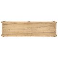 vidaXL Podnos 4 ks Hnedá 57 x 15 x 9 cm Masívne obnovené drevo