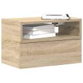 vidaXL Nástenné nočné stolíky 2 ks dub sonoma 45x26x28,5 cm