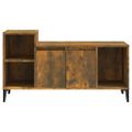 vidaXL TV skrinka dymový dub 100x35x55 cm spracované drevo