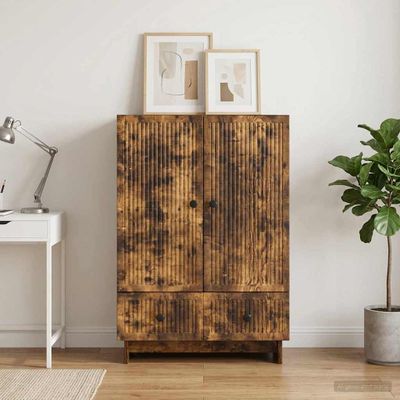 vidaXL Servírovacia skriňa Údený Dub 66 x 34,5 x 95 cm