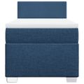 vidaXL Posteľný rám boxspring s matracom modrý 90x200 cm látka