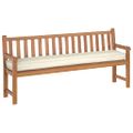 vidaXL Vankúš na palety Krémová 200 x 40 x 8 cm Oxfordská tkanina