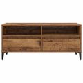 vidaXL TV skrinka so zásuvkou Staré drevo 100 x 34,5 x 44,5 cm