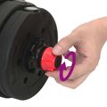 vidaXL 4-v-1 činkový set 40 kg Čierna a červená