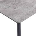 vidaXL Jedálenský stôl, sivý 140x70x75 cm, MDF