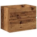vidaXL skrinka pod umývadlo so vstavaným umývadlom Old Wood