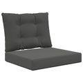 vidaXL Vankúš na vonkajšiu pohovku Polyester Antracitová 60 x 50,5 cm