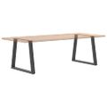 vidaXL Nohy k jedálenskému stolu v tvare V, 2 ks, antracitové, 80 x (72-73,3) cm, oceľ